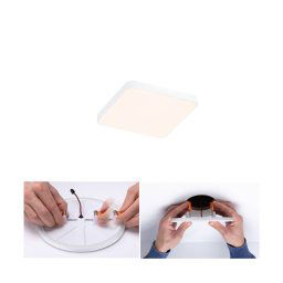 Paulmann Veluna Edge LED recessed IP44 3000K 9x9cm