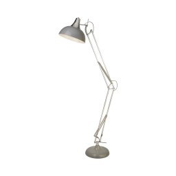 Searchlight Goliath floor lamp, grey, metal, E27, 170 cm, adjustable