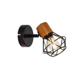 Viokef Vega wall lamp with a cage lampshade