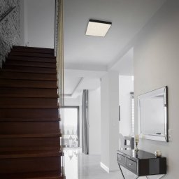 Briloner Flame Star LED ceiling lamp, 21.2 x 21.2 cm black