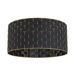 EGLO Marasales ceiling light, textile black/brass