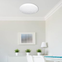 Müller-Licht LED ceiling light Reva Star, Ø 50 cm, white, plastic