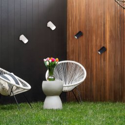 FH Lighting LED wall spotlight Magnetics, black, dimmable, CCT, IP44