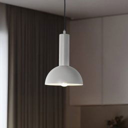 SIGMA Vitrum cupola S pendant light, taupe, semi-circular, Ø 19 cm