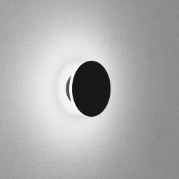 Egger Licht EGG DLS Orbit wall light, black, Ø 12.5 cm, aluminium 2,700 K