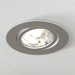 MEGAMAN LED recessed light Rico 6.5 W brushed steel