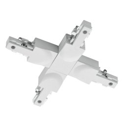 Trio Lighting X-connector DUOline two-circuit track, matt white
