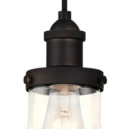 Westinghouse 633 pendant light, bronze, clear
