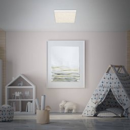 Briloner Flame Star LED ceiling lamp 840 28.7x28.7cm white