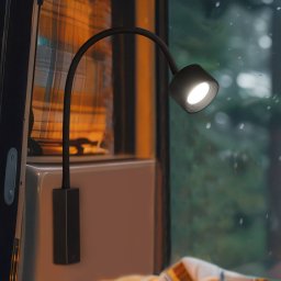 FH Lighting LED wall spotlight Magnetics flex, black, dimmable, CCT