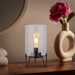 Näve Lonna LED outdoor light, battery, glass, metal