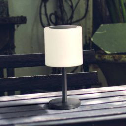 FH Lighting Milano Pro LED solar outdoor table lamp, RGBW, remote control