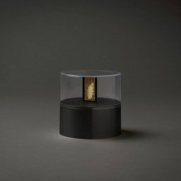 Konstsmide Christmas LED decorative light, flame effect, black base