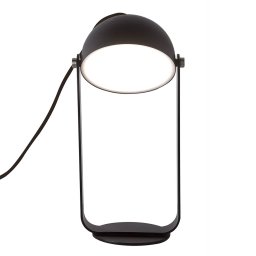 Viokef Hemi LED table lamp, pivotable lampshade, black