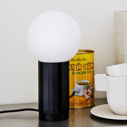 HAY Turn on LED table lamp, dimmer, black base