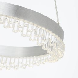 Brilliant Aurora LED pendant light, aluminium, Ø 30 cm, aluminium, CCT