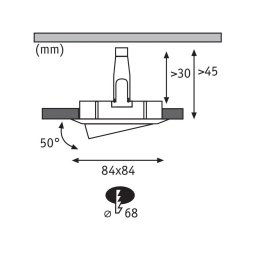 Paulmann Nova Plus 3x LED spot angular aluminium