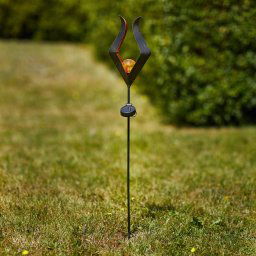 EGLO 48702 LED solar ground spike light, glass ball