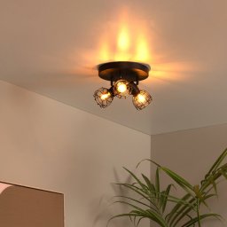 Lucide Filox downlight, black, 2-bulb