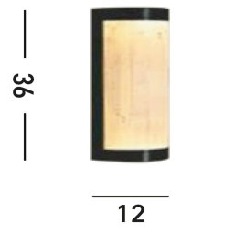 Searchlight LED wall light Nile, height 36 cm, black, steel, IP44