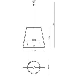 Deko-Light Miram LED hanging light, battery, dimmable, green