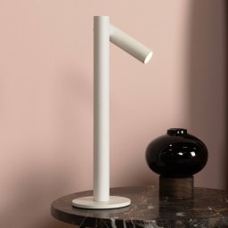 Lucide Antrim LED table lamp, white, 1-bulb, IP54, dimmable