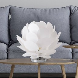 Näve Fora table lamp in a flower shape, white