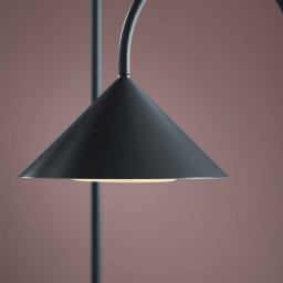 FRANDSEN LED floor lamp Grasp, petrol, height 72 cm, metal