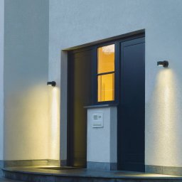 SLV Sitra outdoor wall lamp, anthracite, aluminium, Ø 10 cm