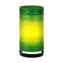Woru Julie table lamp wrapped in threads, green
