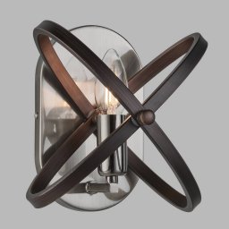 Searchlight Hoopla wall light, tin-coloured
