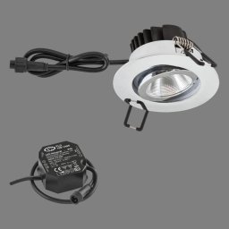 EVN PC65 outdoor recessed light round 3000K chrome