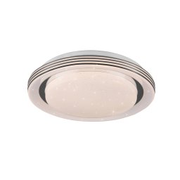 Reality Leuchten LED ceiling lamp Atria, Ø 27 cm, white, plastic, CCT