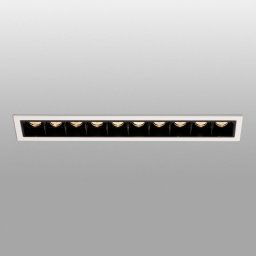 FARO BARCELONA Troop LED recessed light with frame, 10-bulb