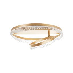 Brilliant Aurora LED ceiling light, gold-coloured Ø 61 cm, aluminium, CCT