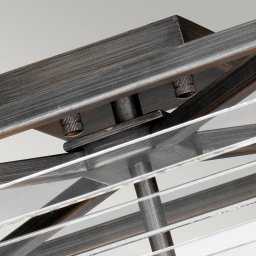 Elstead Louvre industrial style ceiling light, 4-bulb
