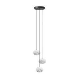 UMAGE Eos Nano pendant light, white, 3-bulb