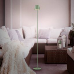 JUST LIGHT. GmbH JUST LIGHT. Euria LED floor lamp with rechargeable battery, green, iron,