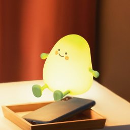 FH Lighting LED bedside table lamp Mango, white, timer, dimmable