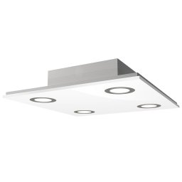 Evotec Pano square LED ceiling light, white