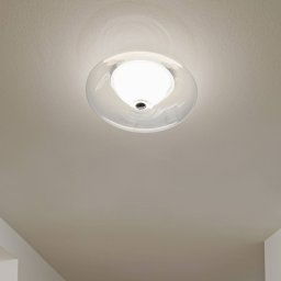 Casablanca Bloo LED ceiling light, glass lampshade