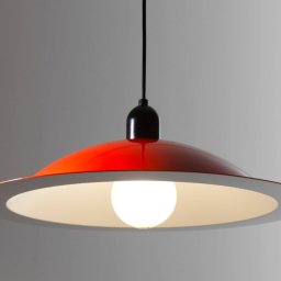 Stilnovo Lampiatta LED hanging light, Ø 50 cm, coral