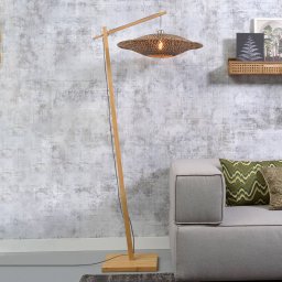 GOOD & MOJO Bali floor lamp natural frame Ø 60 cm