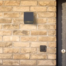 Globo LED outdoor wall lamp Illi, anthracite, width 10 cm, aluminium, IP54