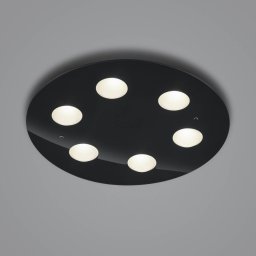 Helestra Nomi LED ceiling light Ø 49 cm dim black