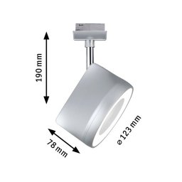 Paulmann URail Arena LED spot, dim, 4,000K chrome