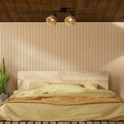 Searchlight Lance ceiling light, 2-bulb, bamboo