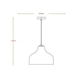 LEDVANCE Hat pendant light, Ø 36 cm, brown, corrugated cardboard