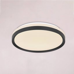 Globo Sonny LED ceiling light, black, CCT, Ø 39 cm