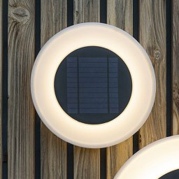Newgarden Wally LED solar wall light, Ø 27 cm